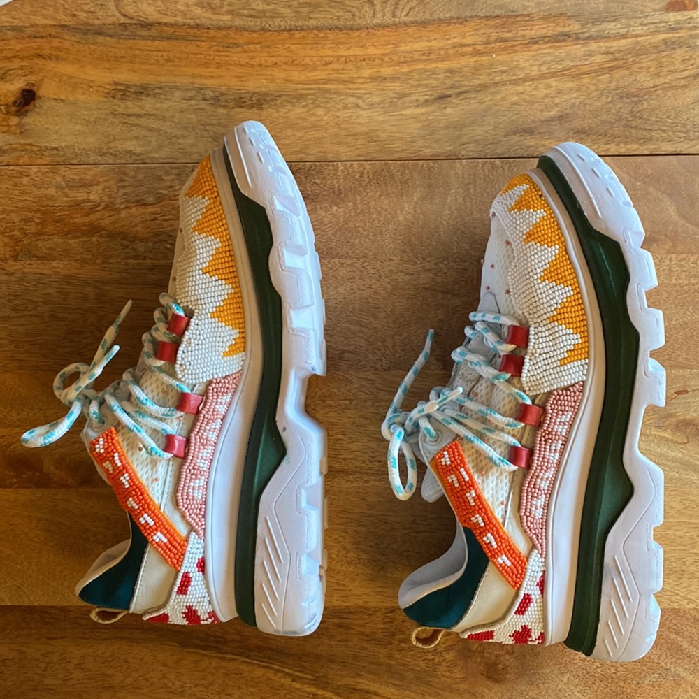 FARM RIO Beaded Sneakers NWOT NEVER WORN